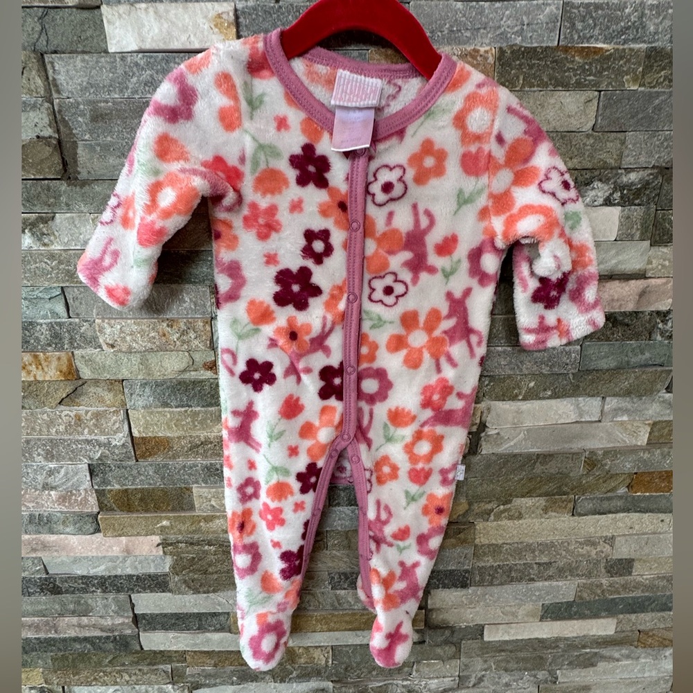 Soft fleece Floral Kids One Piece